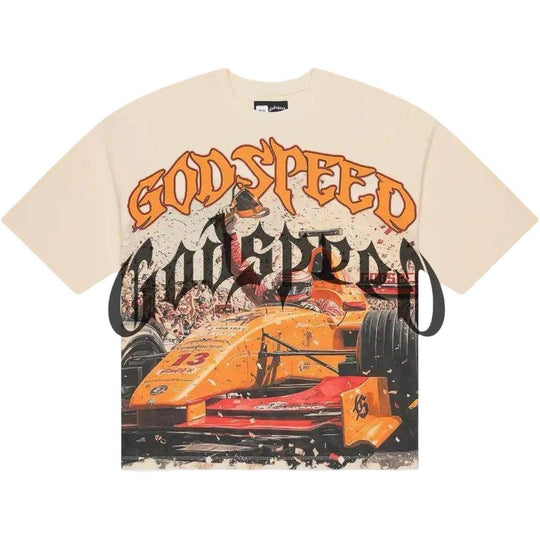 Godspeed F1 Finishline T-Shirt Bone