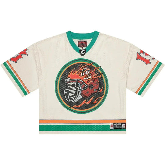 Godspeed First Down Jersey Bone/Teal/Orange