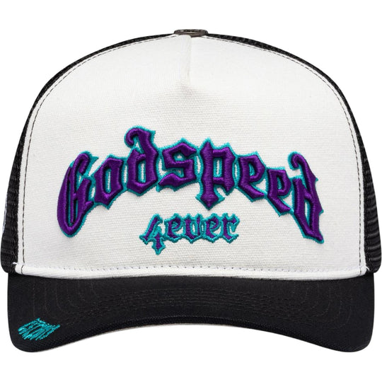 Godspeed GS Forever Trucker Hat White/Black/Purple