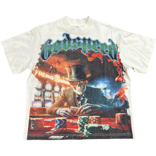 Godspeed Life's A Gamble T-Shirt Bone