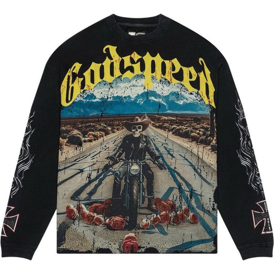 Godspeed Long Lonely Road L/S T-Shirt Black