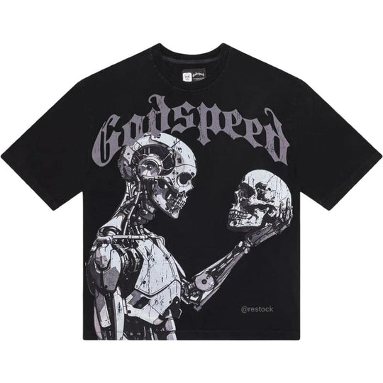 Godspeed Mankind Vs AI T-Shirt Black/Grey