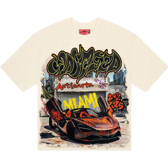 Godspeed Miami Exclusive Artlanda T-Shirt Cream