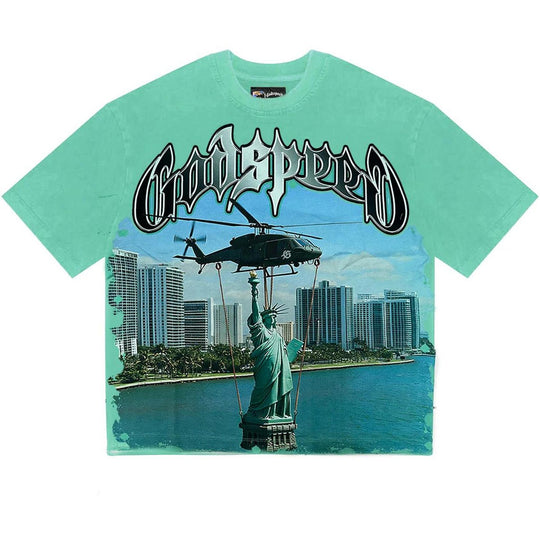 Godspeed Miami Exclusive Liberty Life T-Shirt Teal