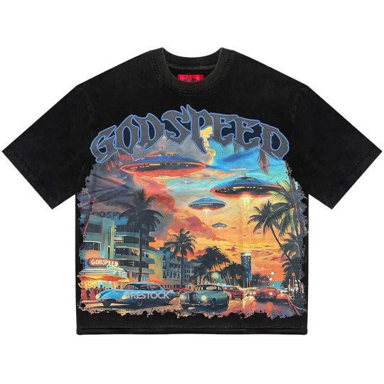 Godspeed Miami Exclusive UFO T-Shirt Black