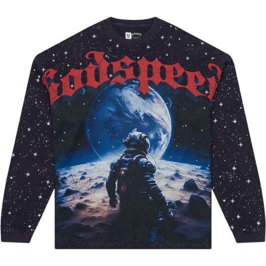 Godspeed No Looking Back L/S T-Shirt Navy