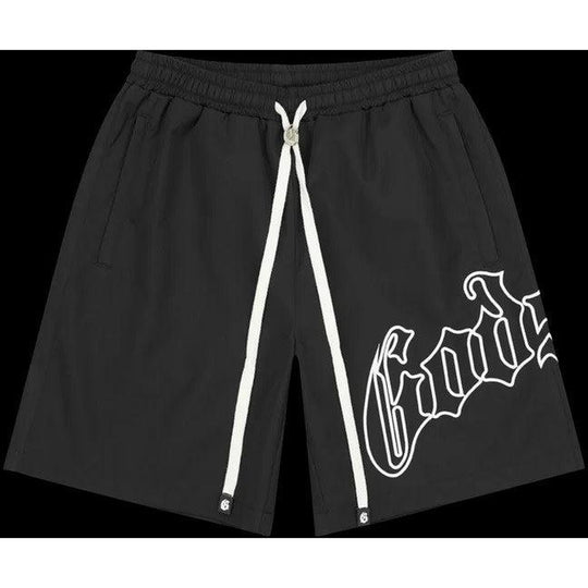 Godspeed OG Logo Nylon Shorts Black/White