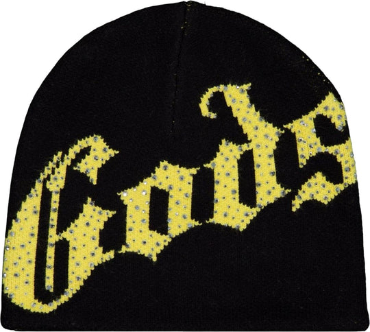 Godspeed OG Logo Studded Beanie Black/Yellow