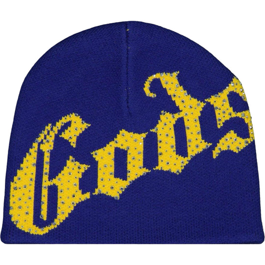 Godspeed OG Logo Studded Beanie Blue/Yellow
