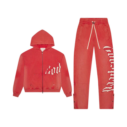 Godspeed OG Logo Sweatsuit V2 Red (Full Set)