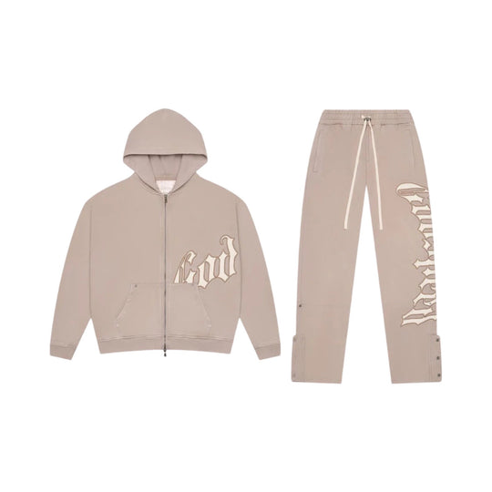 Godspeed OG Logo Sweatsuit V2 Sand (Full Set)