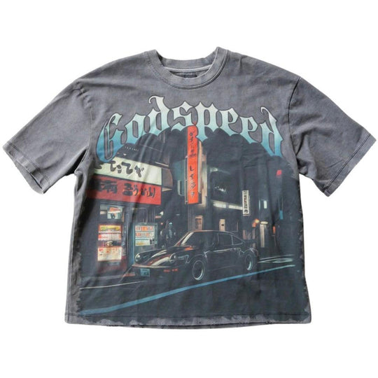 Godspeed Pit Stop Toyko T-Shirt Grey
