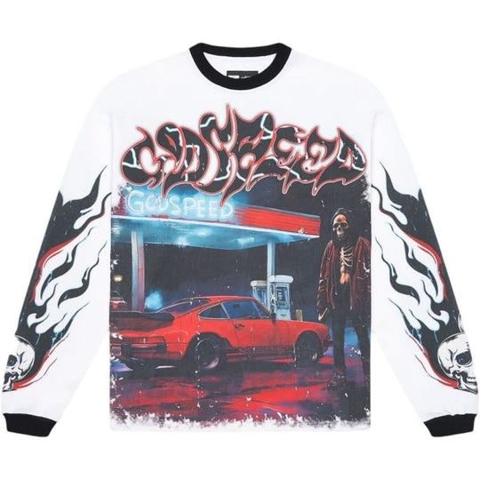 Godspeed PitStop L/S T-Shirt White