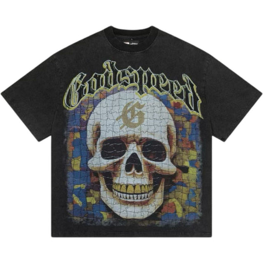 Godspeed Puzzle T-Shirt Grey