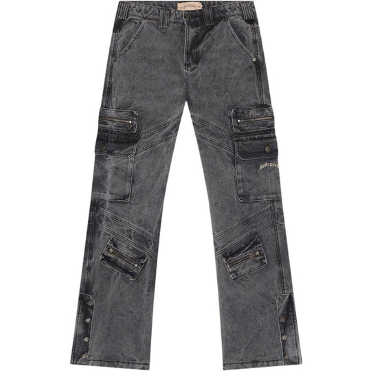 Godspeed Rockstar Flare Cargo Denim Grey Wash
