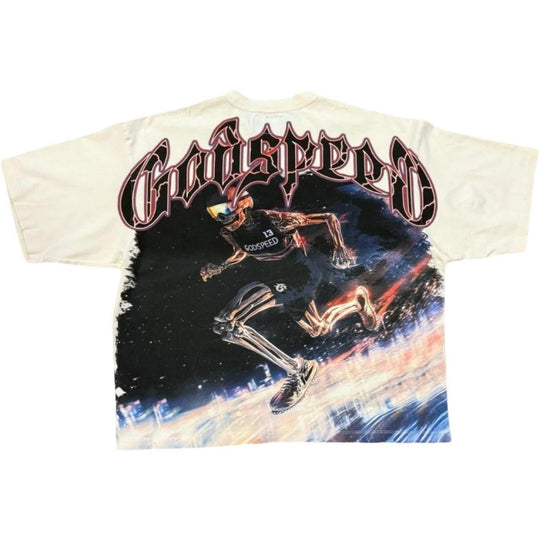 Godspeed Run Club Tee Bone