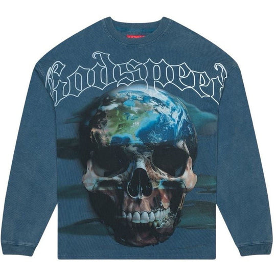 Godspeed Sklobe L/S T-Shirt Blue Wash