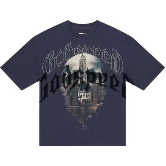 Godspeed Skyline T-shirt Navy Wash