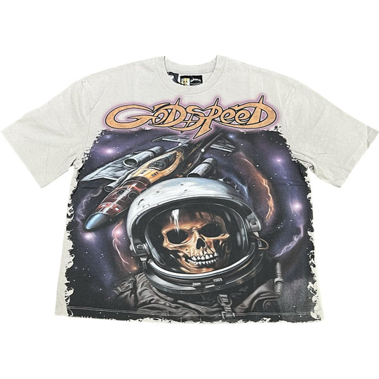 Godspeed Space Traveler T-Shirt Stone Wash