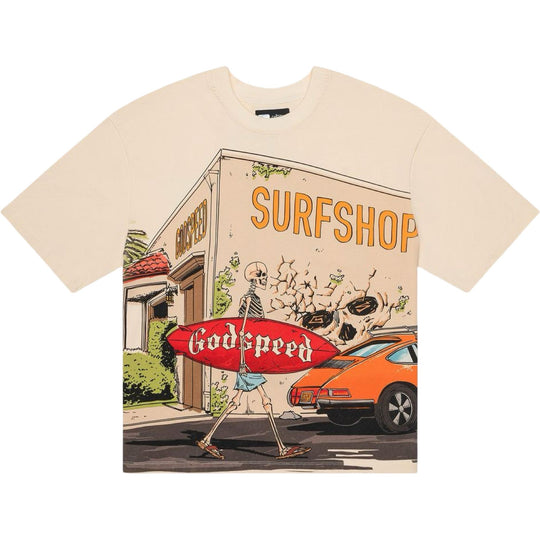 Godspeed Surf Shop T-Shirt Bone