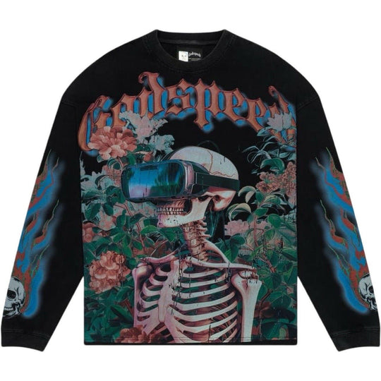 Godspeed Vision Flowers L/S T-Shirt Black