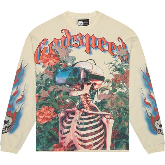 Godspeed Vision Flowers L/S T-Shirt Cream