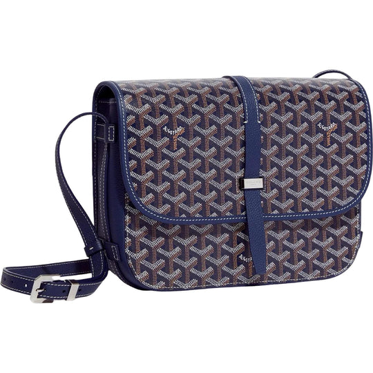 Goyard Belvedere MM Bag Navy Blue