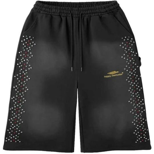 HMDD Crystal 3/4 Shorts Black