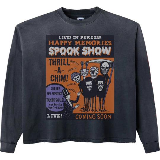 HMDD Halloween Long Sleeve Tee Black