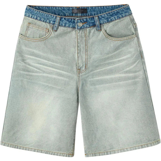 HMDD Inside Out Light Wash Jean Shorts