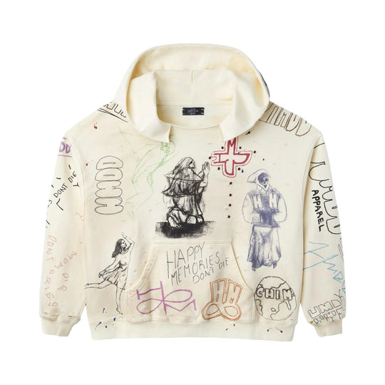 HMDD Sketch Hoodie Cream