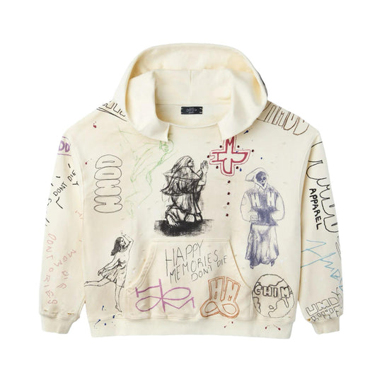 HMDD Sketch Hoodie Cream