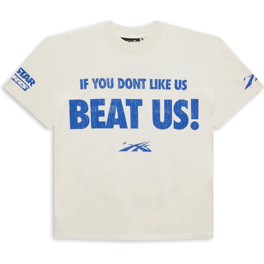 Hellstar Beat Us T-shirt White/Blue