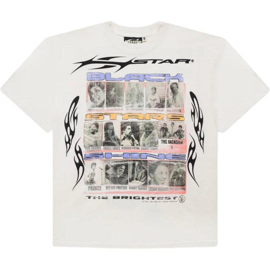 Hellstar Black Stars T-Shirt White