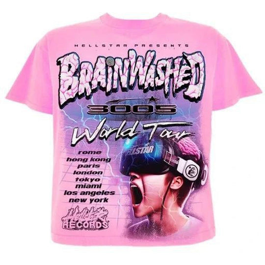 Hellstar Brainwashed Tour Tee Pink