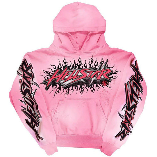 Hellstar Brainwashed Without Brain Hoodie Pink