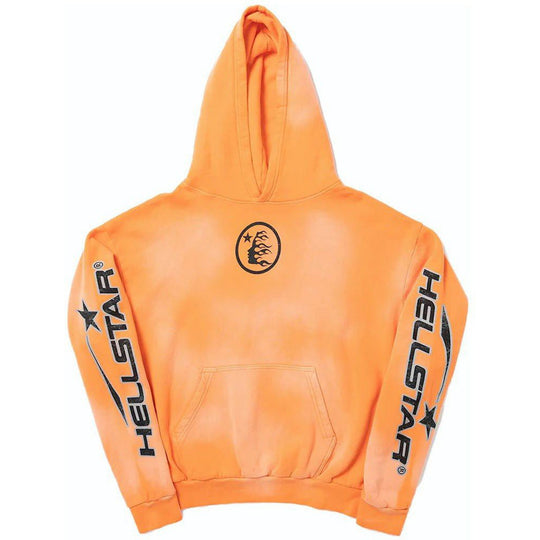 Hellstar Fire Orange Hoodie Orange Dye