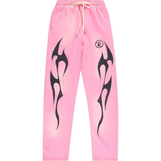 Hellstar Flame Sweatpants Pink/Black