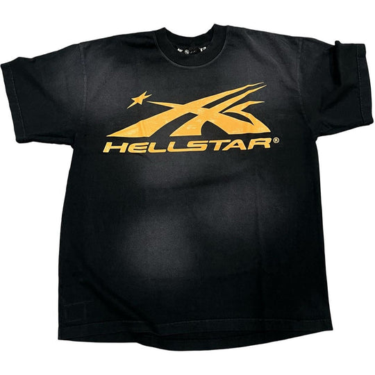Hellstar Gel Sport Logo T-Shirt Black/Orange