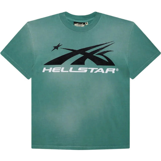 Hellstar Gel Sport Logo T-Shirt Green
