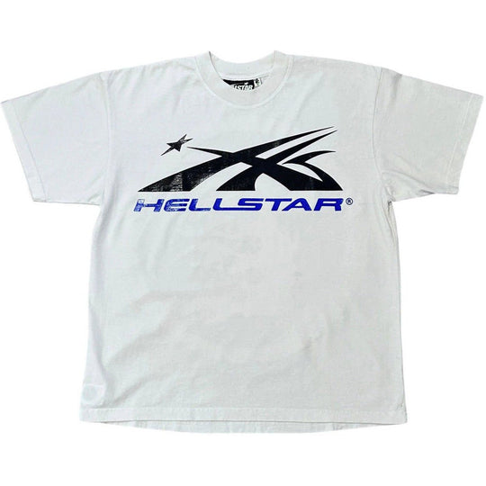 Hellstar Gel Sport Logo T-shirt White/Blue