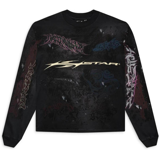 Hellstar Graffiti Long Sleeve T-Shirt Black