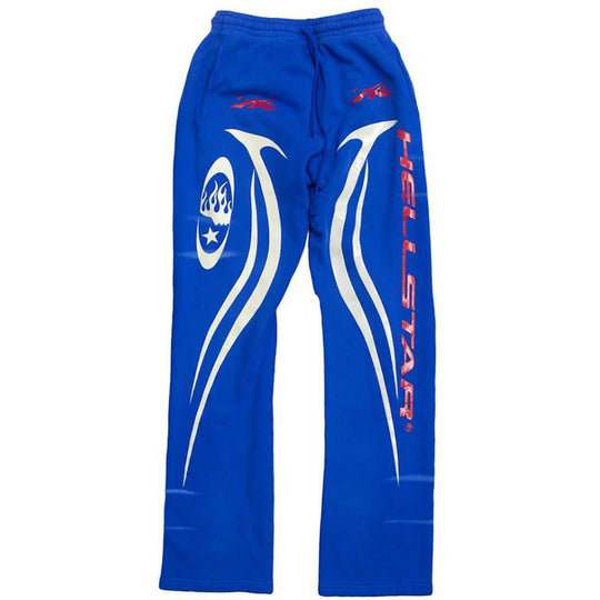 Hellstar Logo Sweatpants Blue