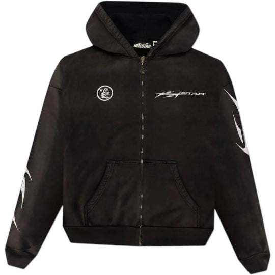 Hellstar Logo Zip-Up Black