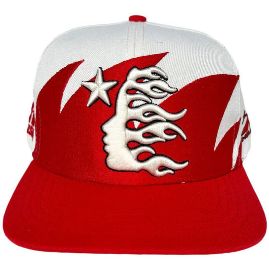 Hellstar Shark Teeth Snapback Off White/Red