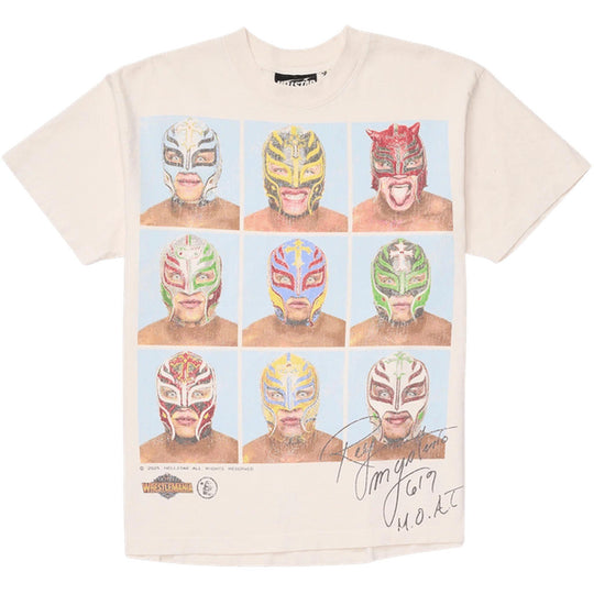 Hellstar Wrestlemania Rey Mysterio T-Shirt Cream White