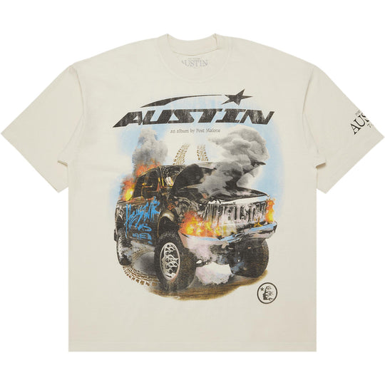 Hellstar x Post Malone Austin Tee Cream