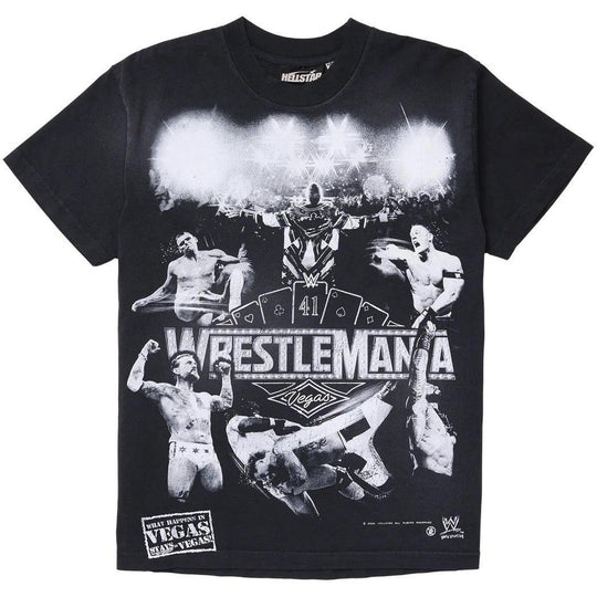 Hellstar x WWE Wrestlemania T-Shirt Black