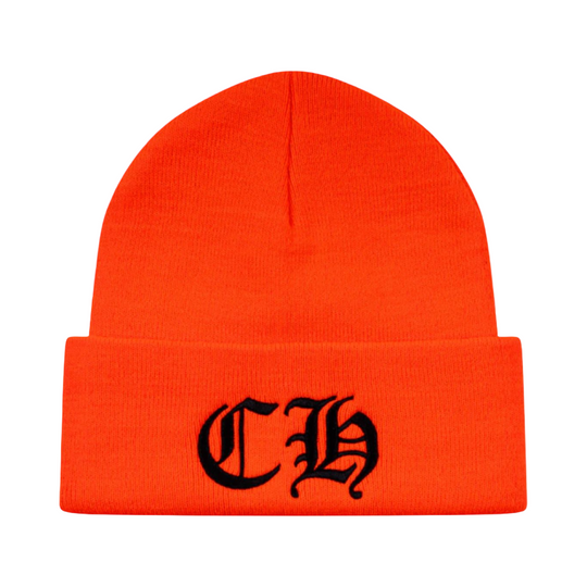 Chrome Hearts CH Embroidered Beanie Orange