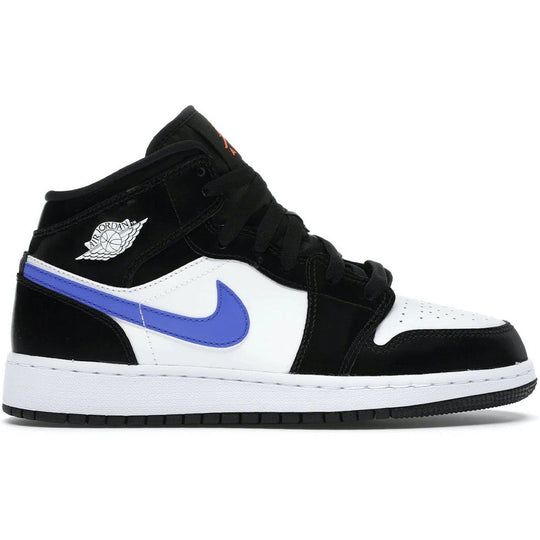 Jordan 1 Mid Black Racer Blue White (GS)